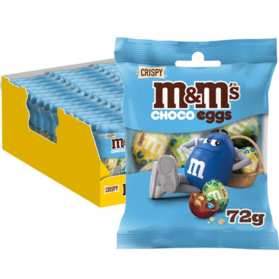 M&M's Crispy Milk Chocolate Chocolate Easter Mini Eggs Bag 72g (Box of 24)