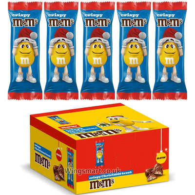 M&M's Crispy Milk Chocolate Santa Treat 29g (Box of 32)