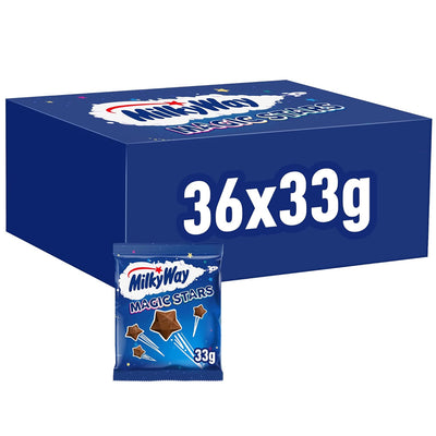 Milky Way Magic Stars Milk Chocolate Bag 33g (Box of 36)