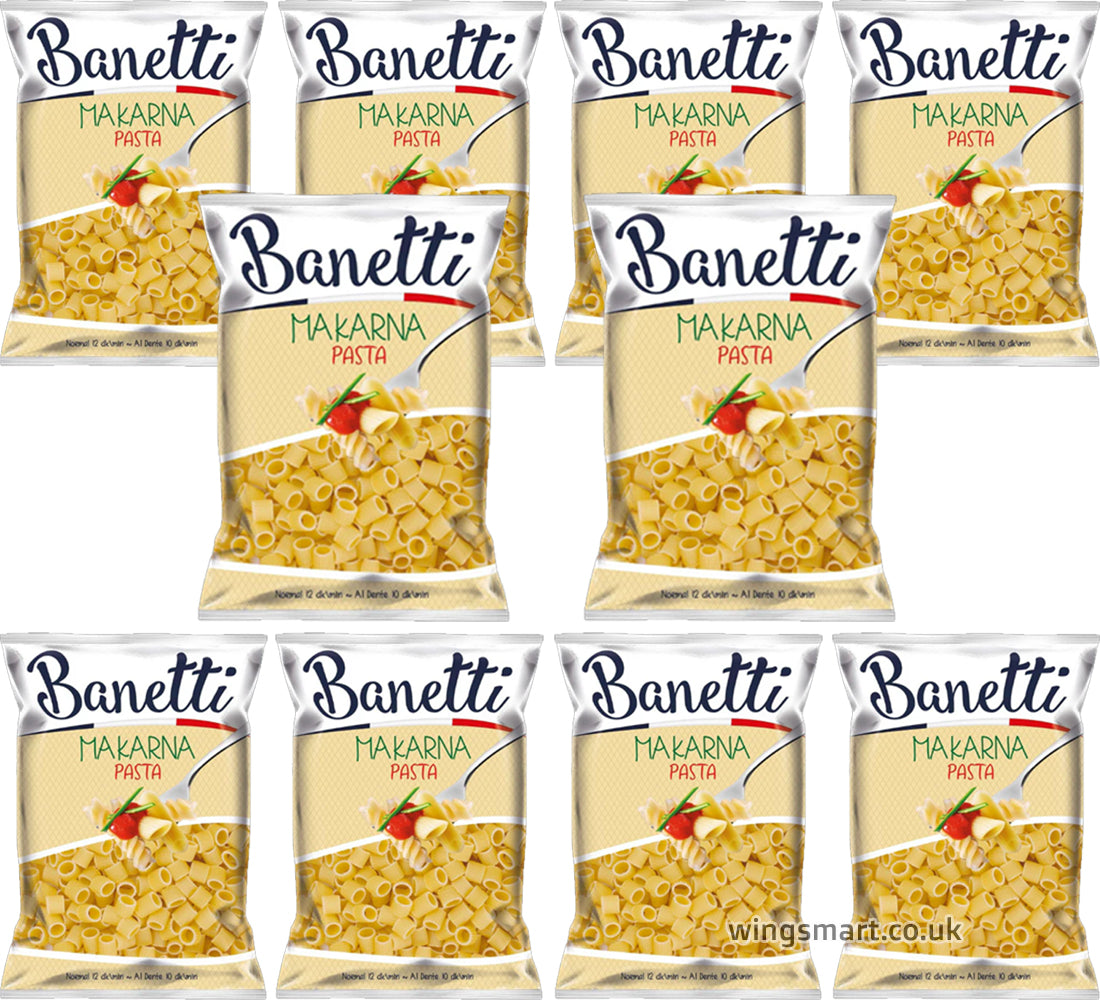 Banetti Thimbles (Yuksuk) Makarna Pasta 10 x 400g