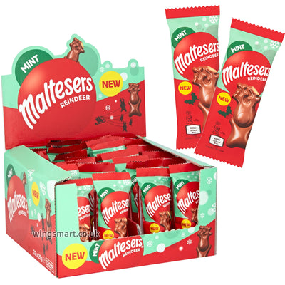 Maltesers Mint Reindeer Chocolate Christmas Treat 29g (Box Of 32)