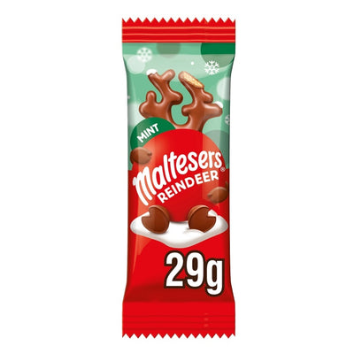 Maltesers Mint Reindeer Chocolate Christmas Treat 29g (Box Of 32)