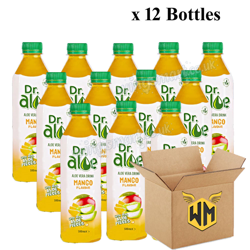 Dr. Aloe Vera Drinks – Natural, Strawberry & Mango Flavours 500ml