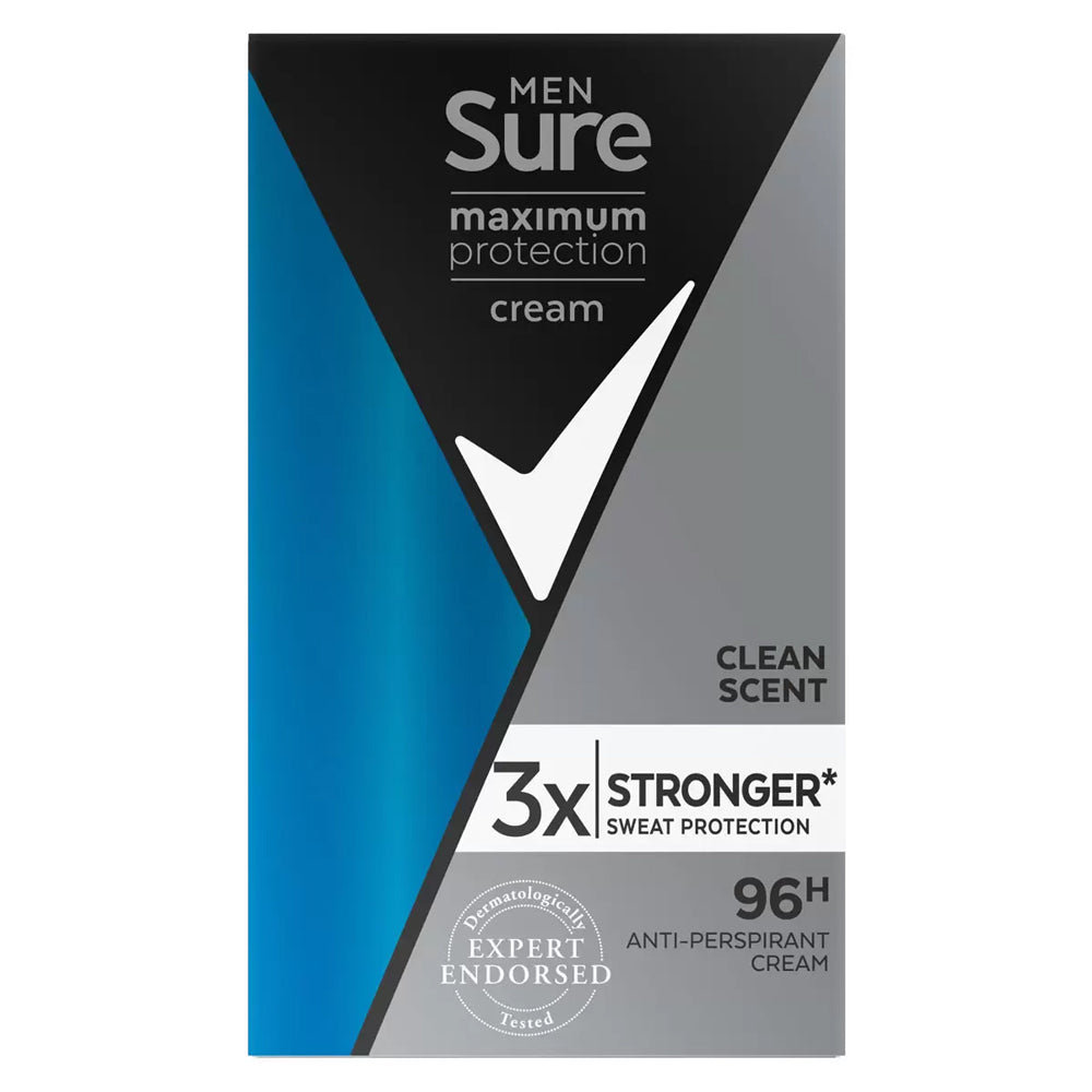 Sure Men Maximum Protection Anti-Perspirant Cream Deodorant 2 x 45ml