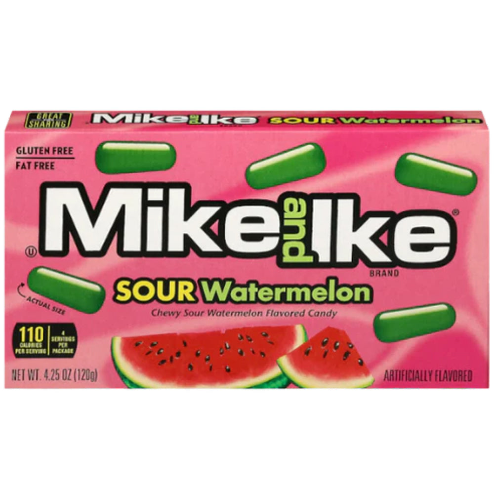 Mike & Ike Theater Sour Watermelon 120g (Box of 12)