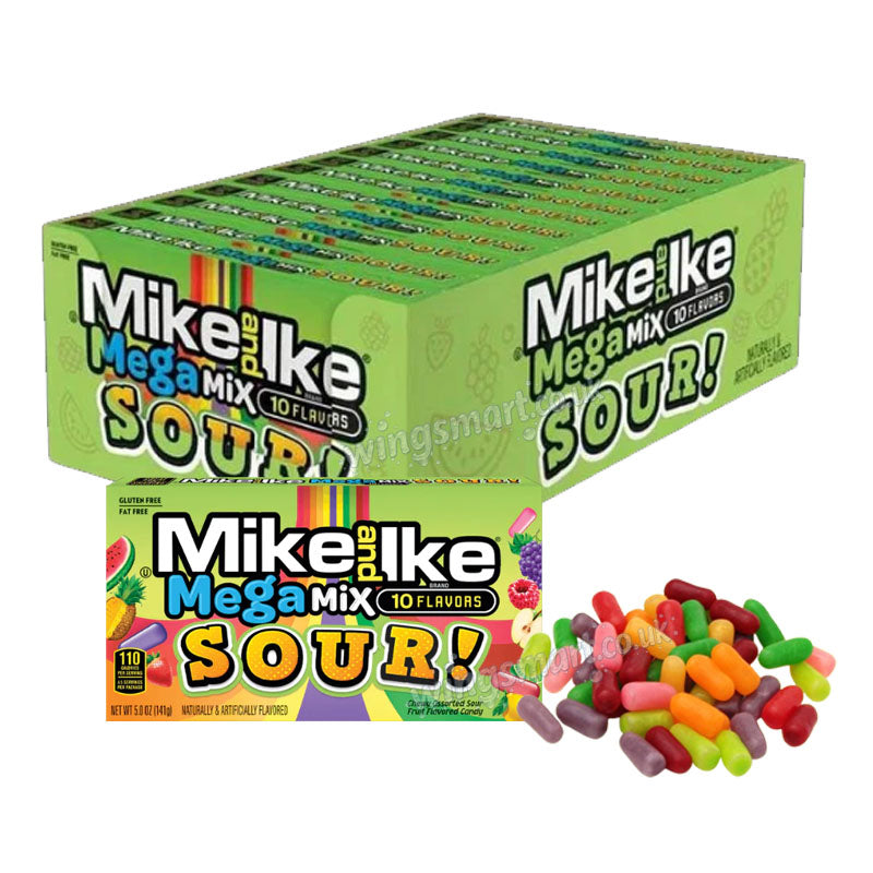 Mike & Ike Theater Mega Mix Sour 141g (Box of 12)