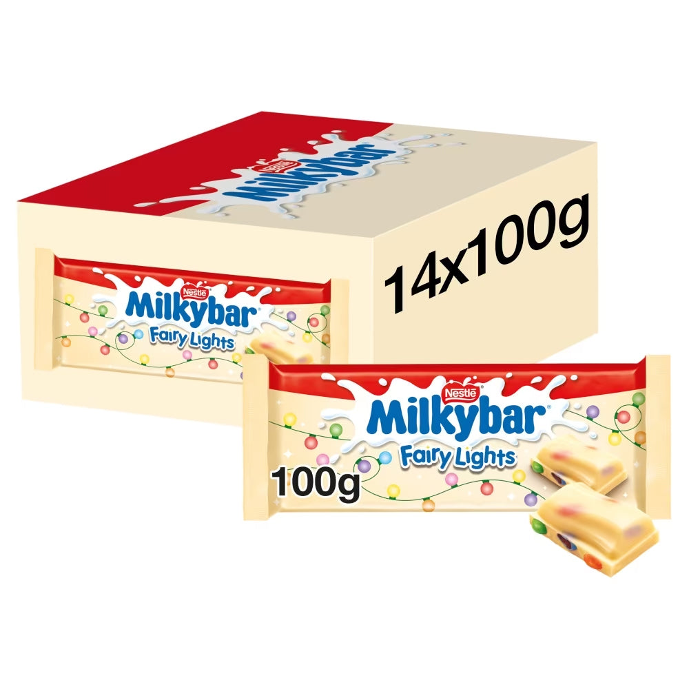 Milkybar Fairy Lights White Chocolate Sharing Bar 100g