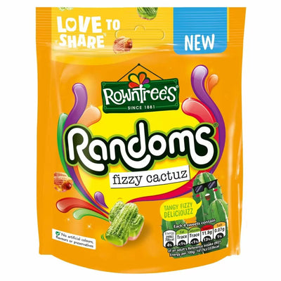 Rowntree's Randoms Fizzy Cactuz Sweets Pouch 130g (Box Of 10)