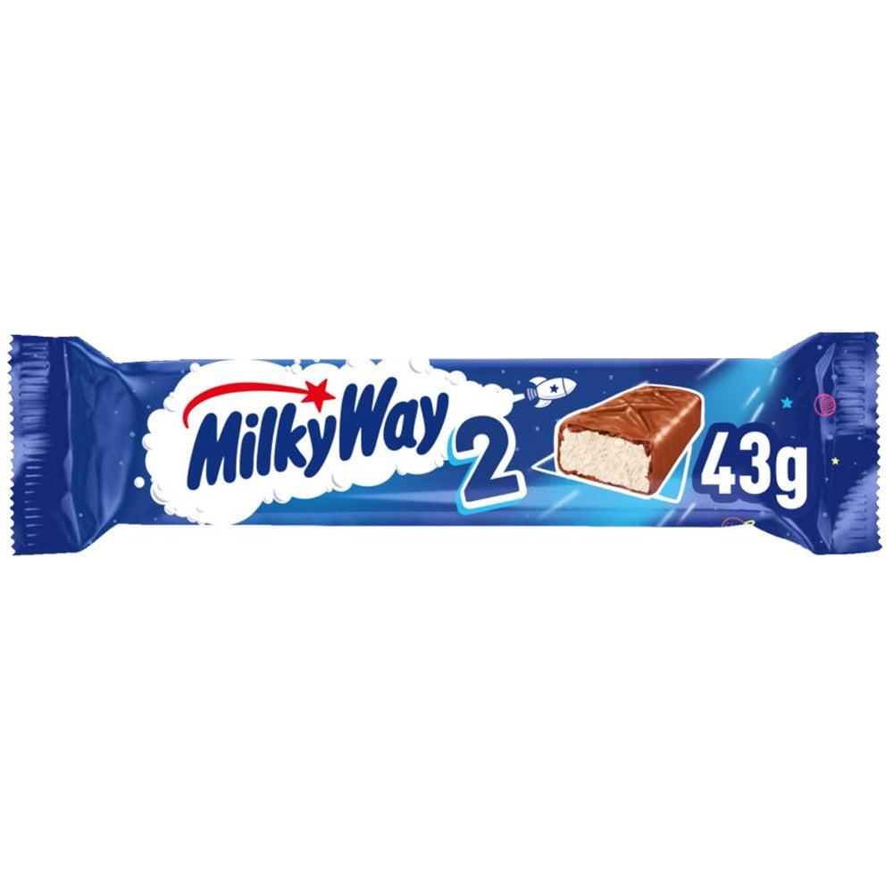 Milky Way Nougat & Milk Chocolate Snack Bar 43g (Box of 28)