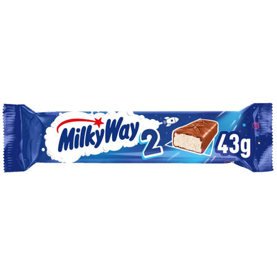 Milky Way Nougat & Milk Chocolate Snack Bar 43g (Box of 28)