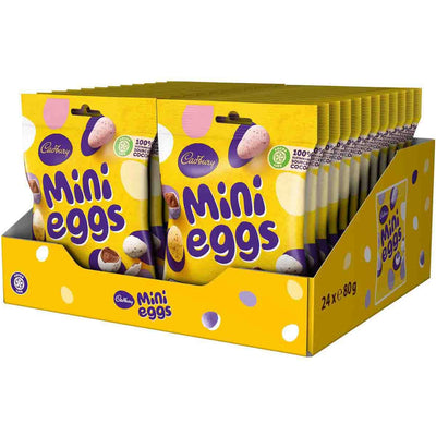 Cadbury Mini Eggs Chocolate Bag 80g (Box Of 24) - WingsMart