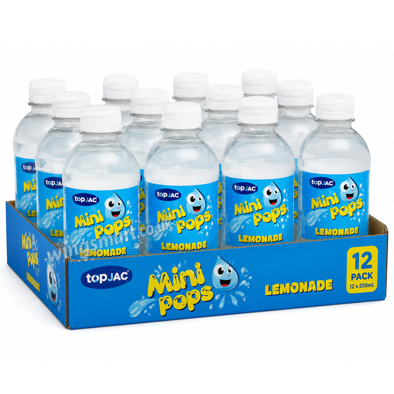 Zodiac Lemonade Mini Pops Bottles 330ml (Pack of 12) – Sparkling Lemon Soft Drink