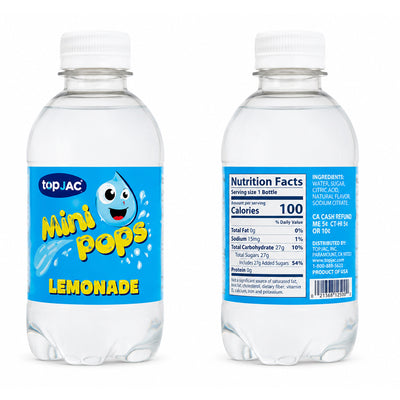 Zodiac Lemonade Mini Pops Bottles 330ml (Pack of 12) – Sparkling Lemon Soft Drink