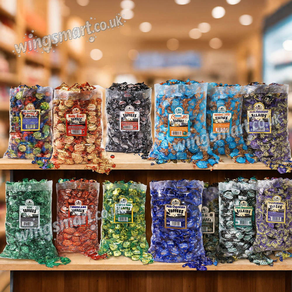 Walker’s Nonsuch Assorted Toffees & Eclairs 2.5kg Mixed Classic Toffee Selection