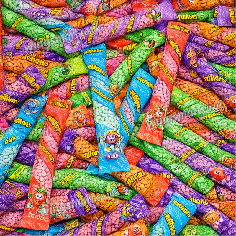 Millions Tubes 12 Pack Assorted Flavours 55g Chewy Sweets Candy Multipack