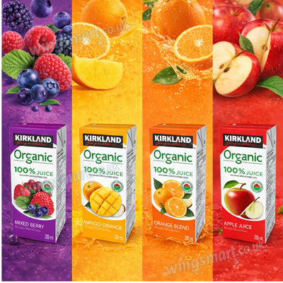 Kirkland Signature Organic Juice Assorted Flavours 200ml