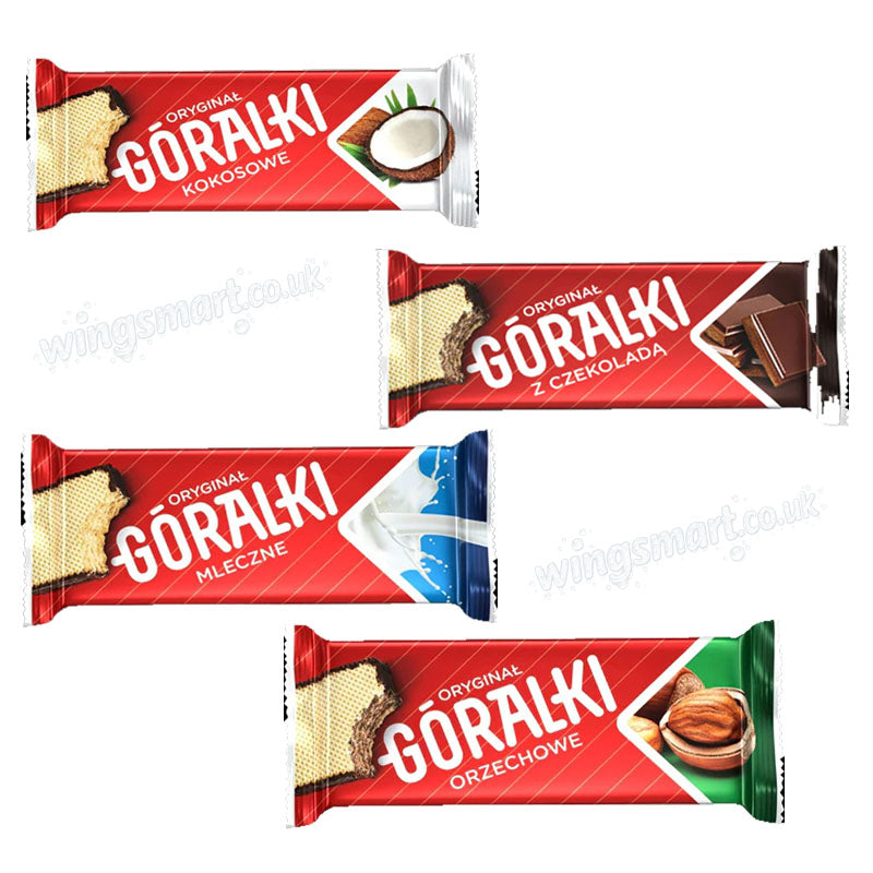 Goralki Assorted Wafer Biscuits 50g – Mixed Flavours Pack (18 & 36 packs)