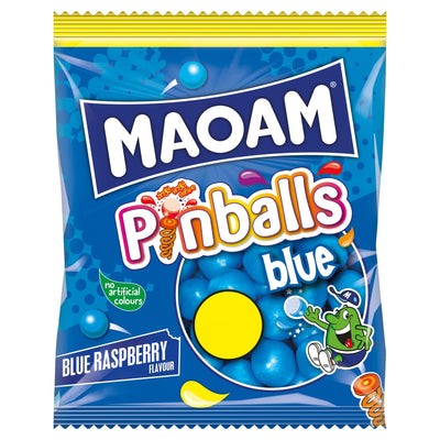 Maoam Pinballs Blue Raspberry Flavour 140g PMP (Box of 14)