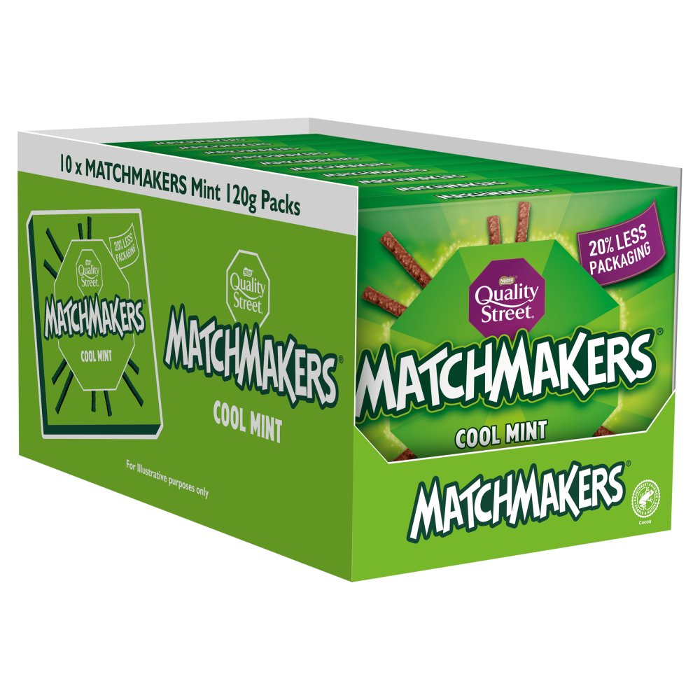 Quality Street Matchmakers Mint Chocolate Box 120g (Pack of 10)