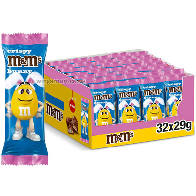 M&M's Crispy Milk Chocolate Easter Bunny Treat 29g (Box of 32)