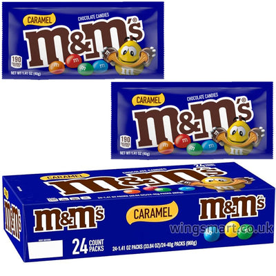 M&M's Caramel Chocolate Candies 40g (Box Of 24)