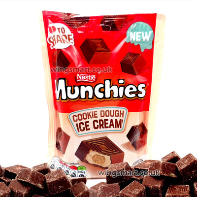 Munchies Milk Chocolate Cookie Dough Ice Cream Pouch 97g (Box Of 8)