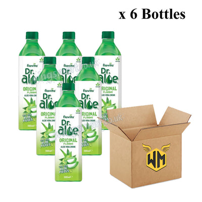 Dr. Aloe Vera Drinks – Natural, Strawberry & Mango Flavours 500ml