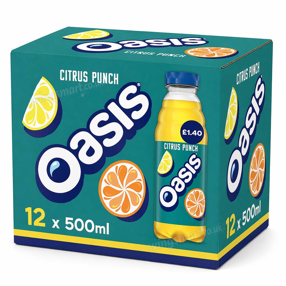 Oasis Citrus Punch 500ml PM £1.40 – Pack of 12