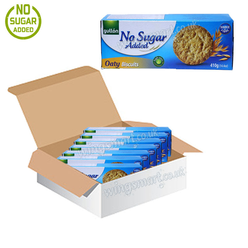 Gullon Oaty Biscuits No Added Sugar 410g (7 & 15 packs)