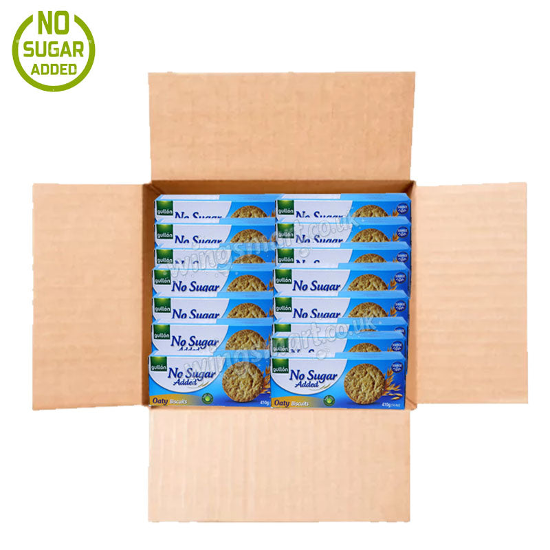 Gullon Oaty Biscuits No Added Sugar 410g (7 & 15 packs)