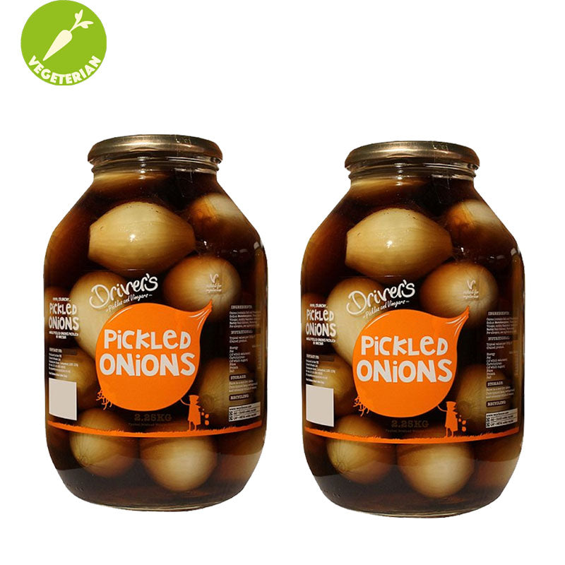 Driver’s Pickled Onions 2.25kg Jar – Whole Peeled Onions in Vinegar