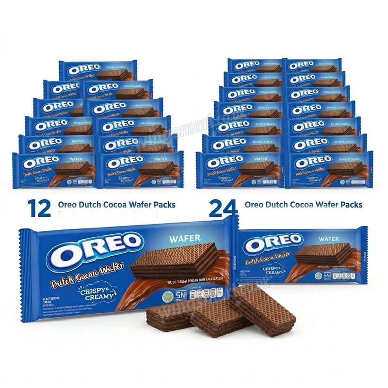 Oreo Wafer Double Chocolate 117g (12 Packs / 24 Packs)
