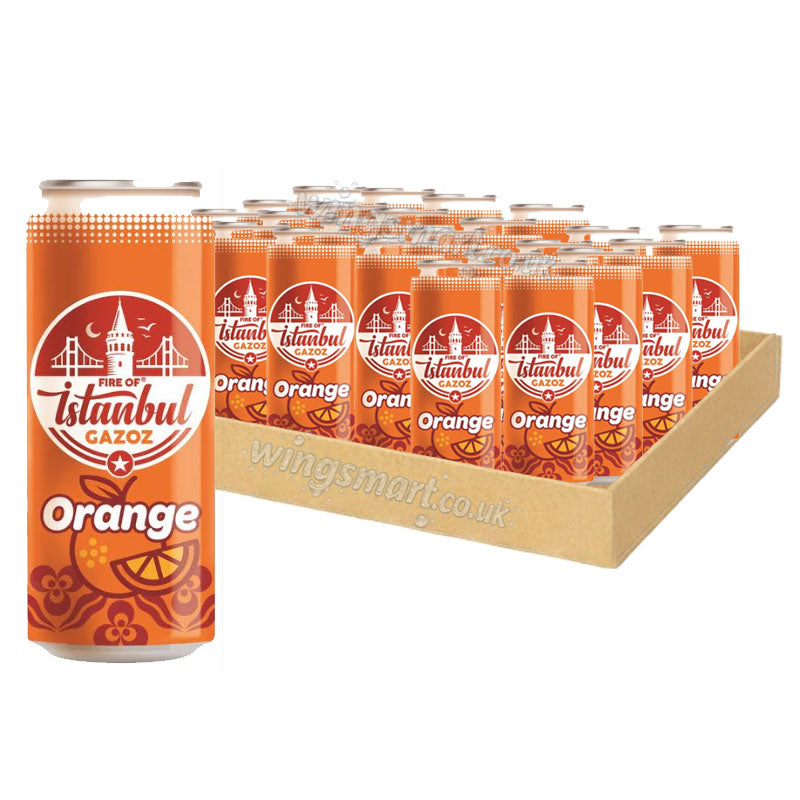 Fire Of Istanbul Mixed Soft Drinks 330ml (Cola, Orange & Gazoz) (Box of 24 cans)