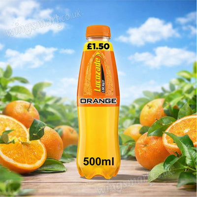 Lucozade Energy Drink Orange 500ml PMP 24 Bottles Energy Boost Soft Drink