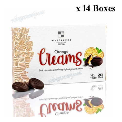 Whitakers Orange Creams 150g (Case of 14 boxes)