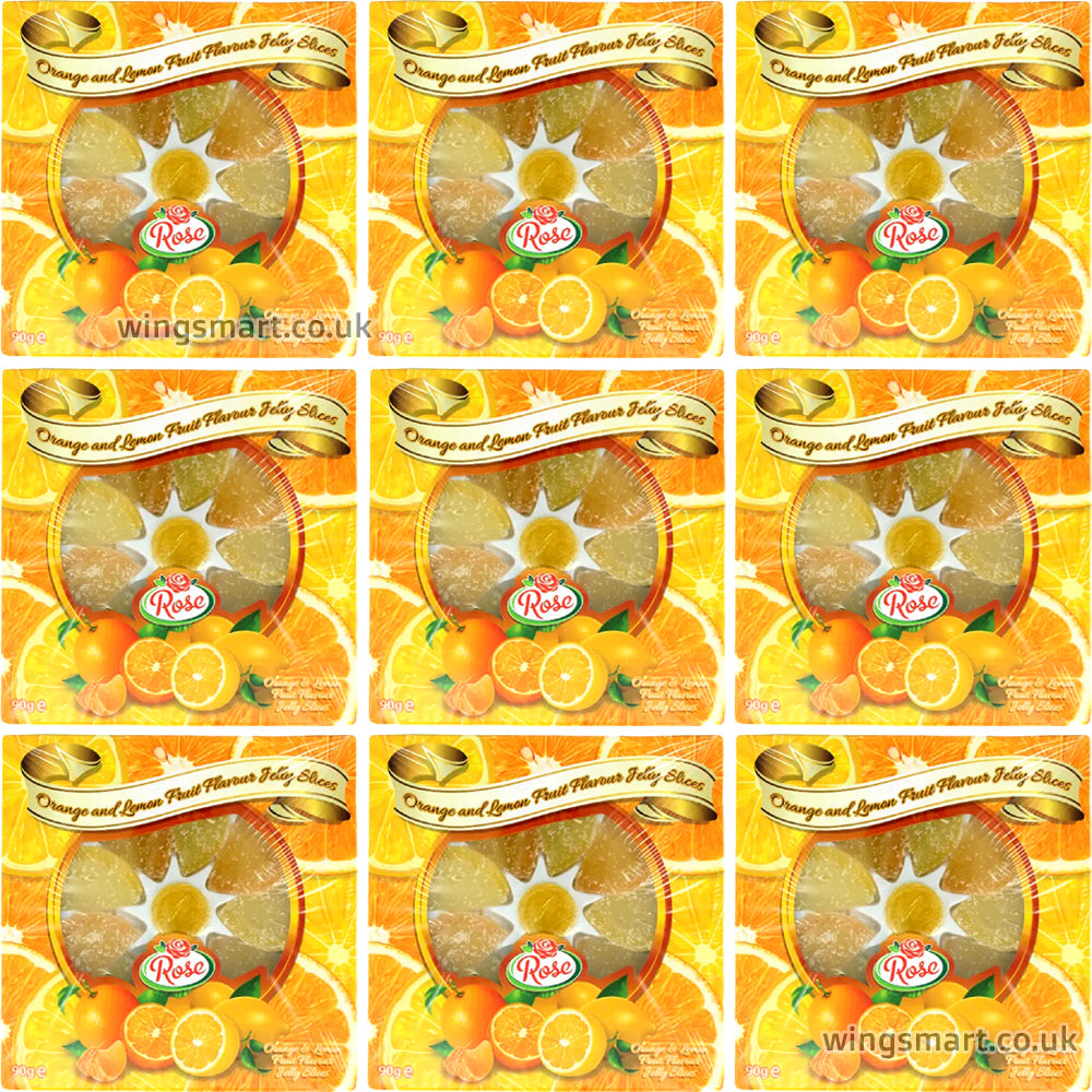 Orange & Lemon Slices Gift Box 90g (Pack of 9)