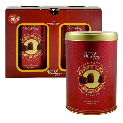 Mathez Cocoa Dusted French Truffles 2 x 500g Tins