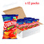 Lorenz X-Cut Crunchips 75g Assorted Flavours Salted, Paprika & Cheese & Onion (pack of 12)