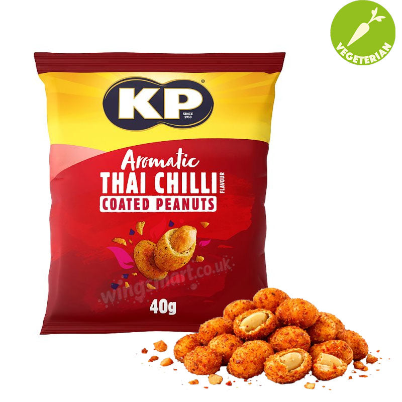 KP Flavour Kravers Aromatic Thai Chilli Coated Peanuts 40g x 21 Packs
