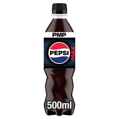 Pepsi Max No Sugar Cola PMP Bottle 500ml (Pack of 12)