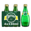 Perrier Sparkling Natural Mineral Water 330ml Glass Bottles 4 Pack Refreshing Premium Drink