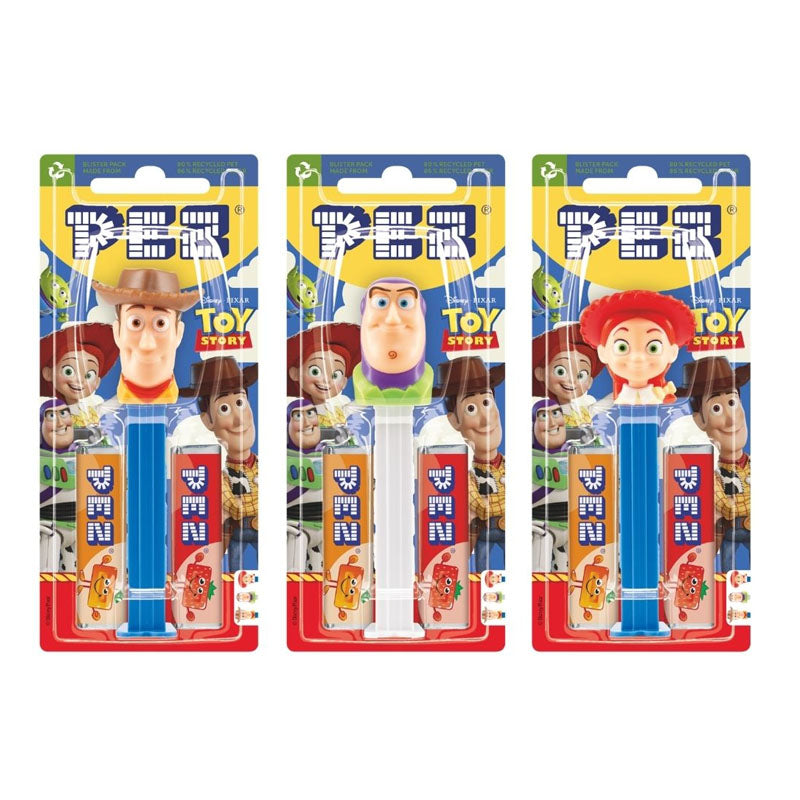 Pez Toy Story 1+2 Impulse Packs 17g Candy Dispenser Packs Toy Story Sweets (Box of 12)