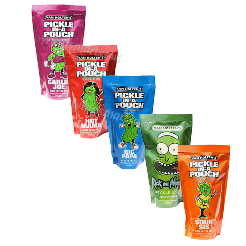 Van Holten’s Variety Flavoured Pickle In A Pouch Variety Range 360g