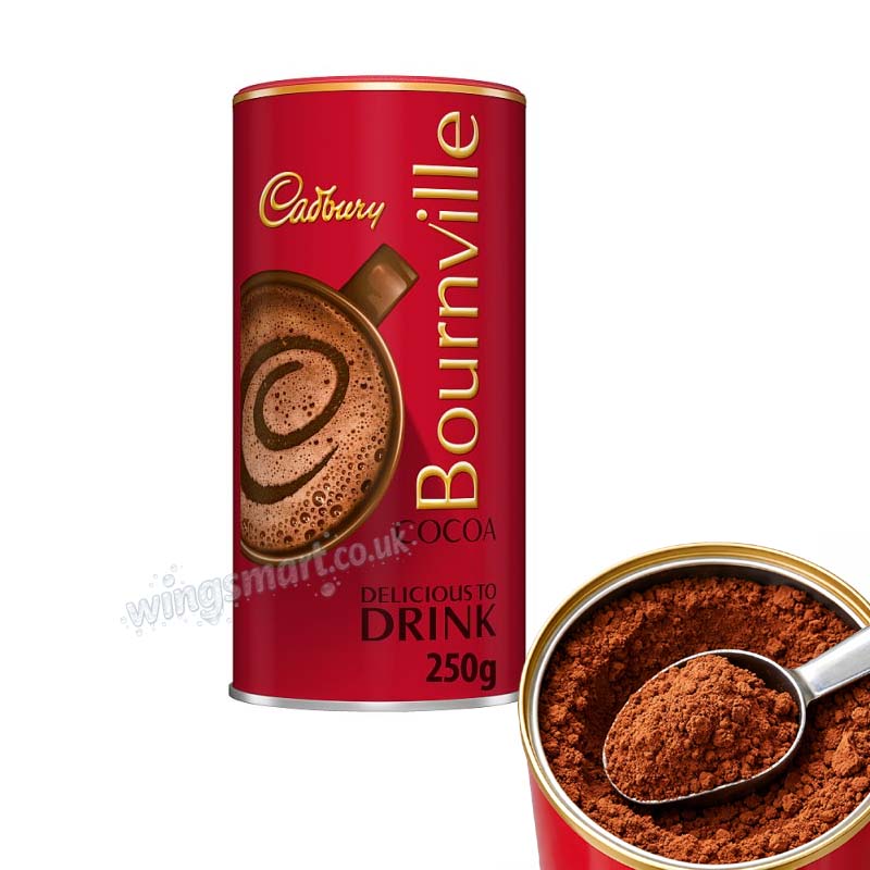 Cadbury Bournville Dark Chocolate Cocoa Powder Tin 250g Treat