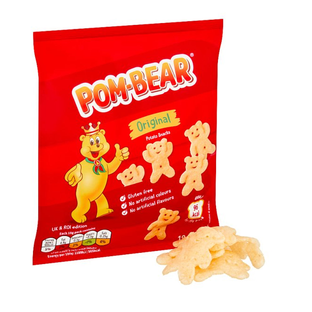 Pom-Bear Original Crisps 19g (Box of 36)