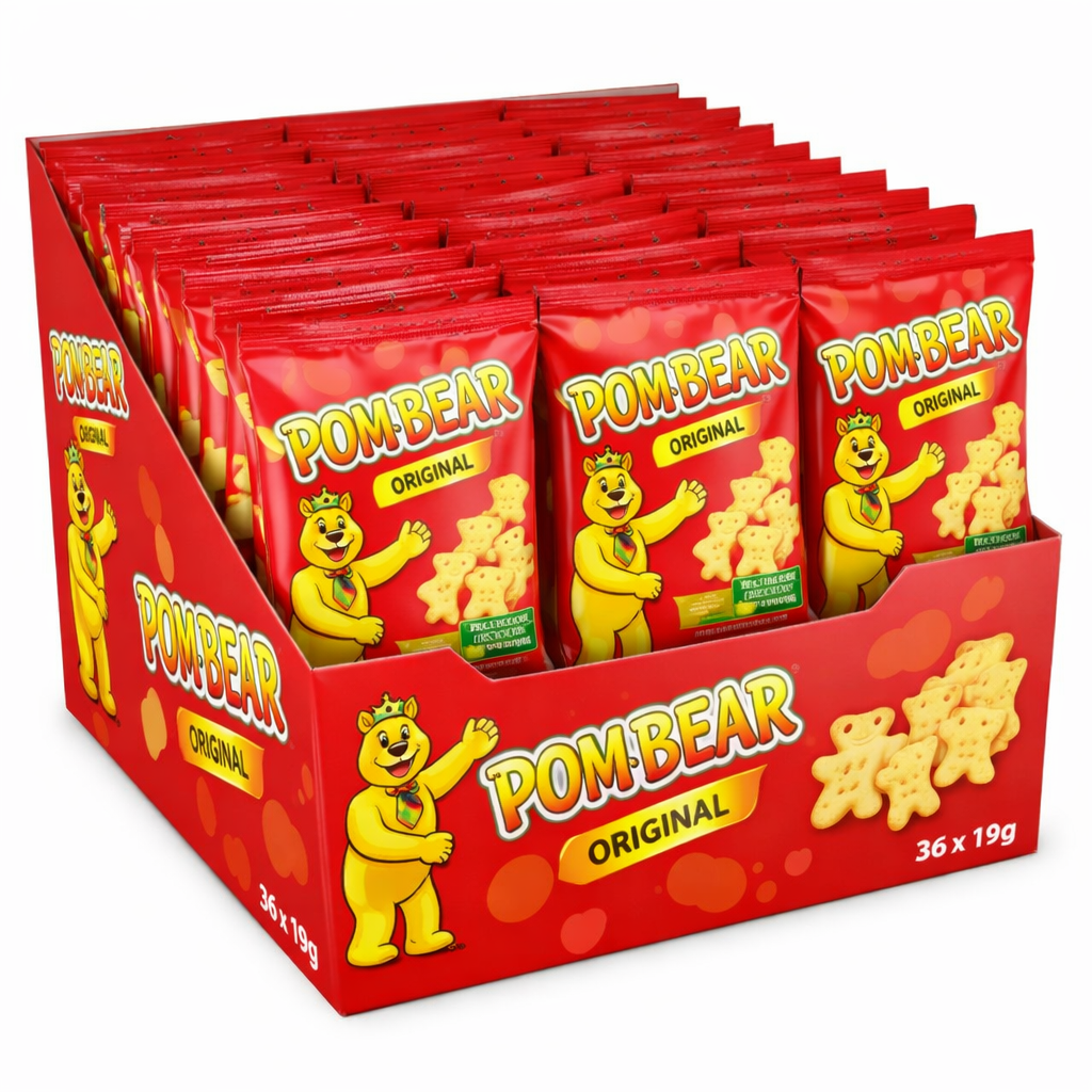 Pom-Bear Original Crisps 19g (Box of 36)