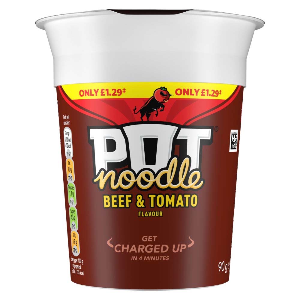 Pot Noodle Assorted Flavour Snack Bundle – 90g (Pack of 12)