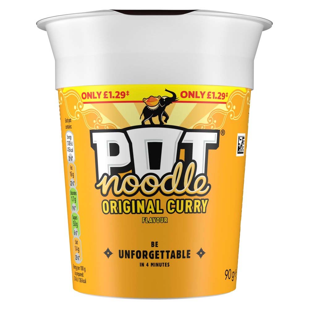 Pot Noodle Assorted Flavour Snack Bundle – 90g (Pack of 12)