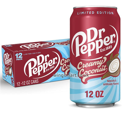 Dr Pepper Creamy Coconut Soda 12x355ml