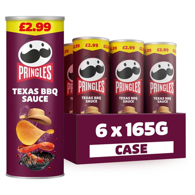 Pringles Texas BBQ Sharing Crisps 6 x 165g PMP